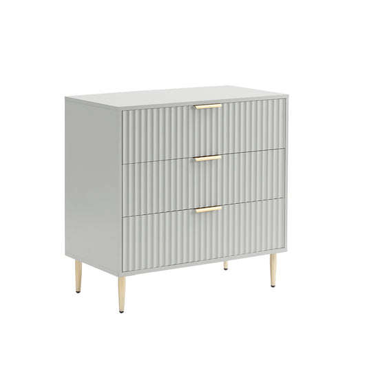 Evie 3 Drawer Chest - Grey - DUSK