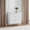 Evie 3 Drawer Chest - Warm White - DUSK