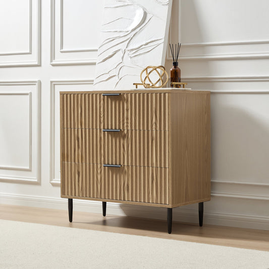 Evie 3 Drawer Chest - Wood Effect - DUSK