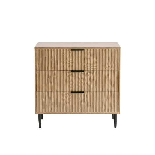 Evie 3 Drawer Chest - Wood Effect - DUSK