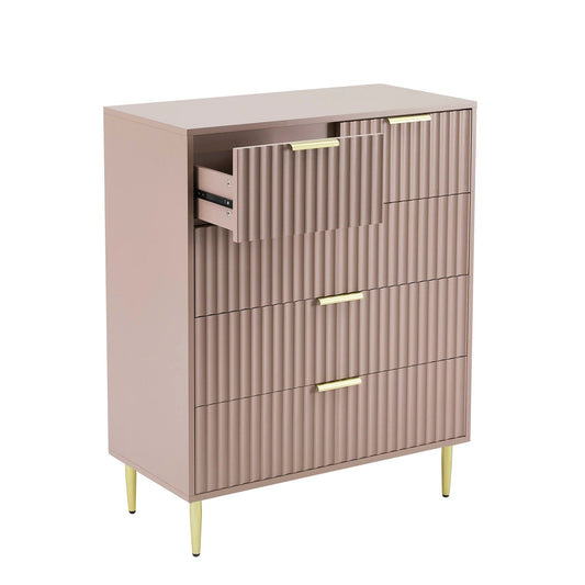 Evie 5 Drawer Chest - Dusty Mauve - DUSK