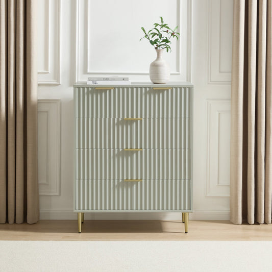 Evie 5 Drawer Chest - Sage Green - DUSK