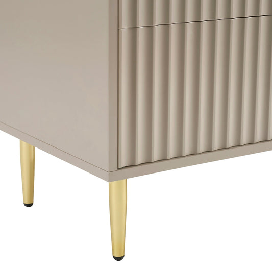 Evie 5 Drawer Chest - Taupe - DUSK