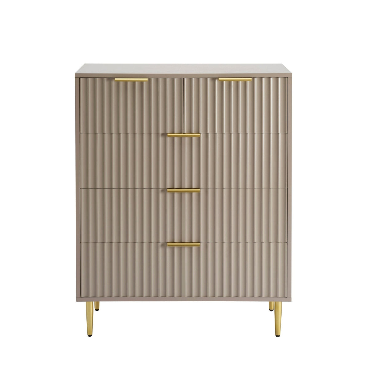 Evie 5 Drawer Chest - Taupe - DUSK