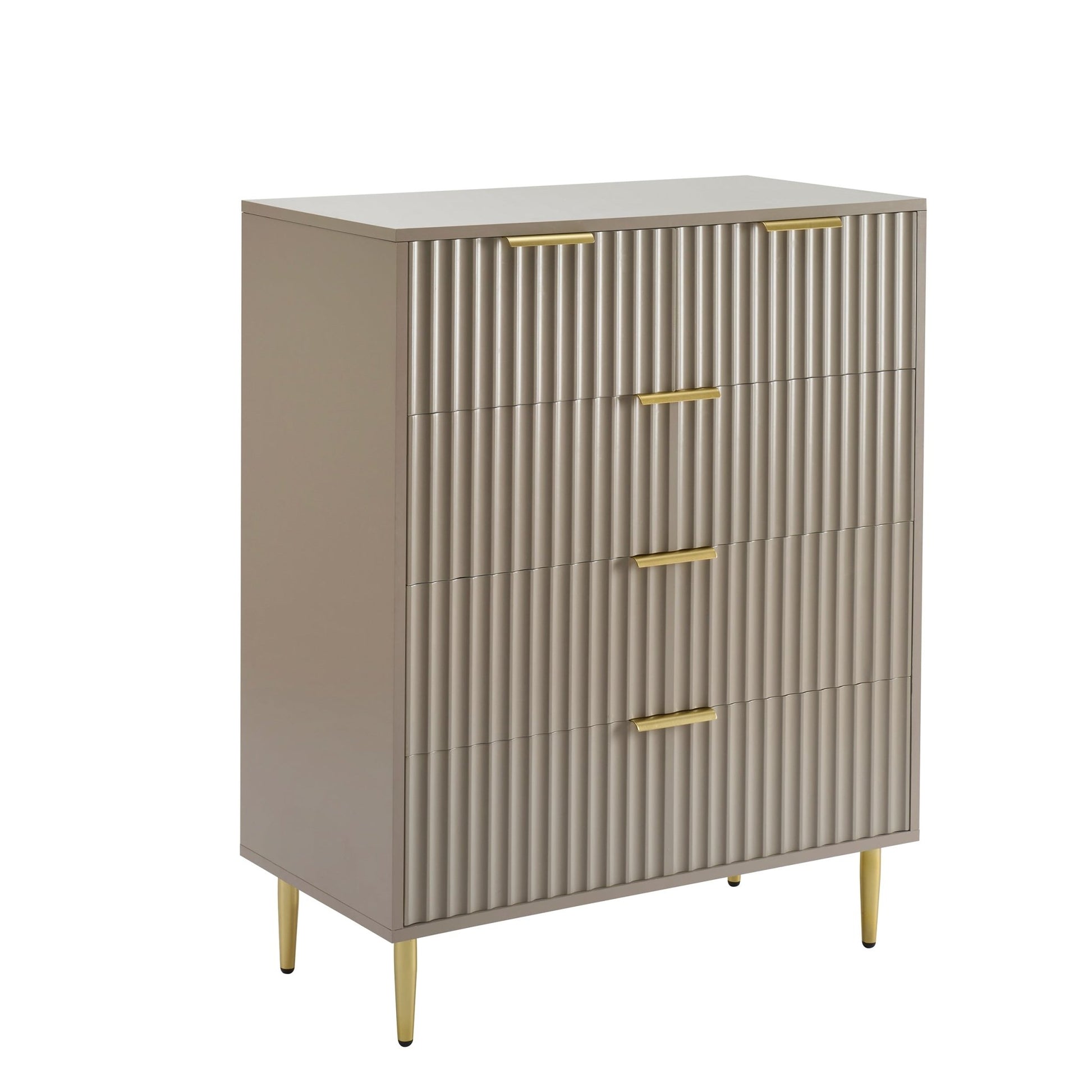 Evie 5 Drawer Chest - Taupe - DUSK
