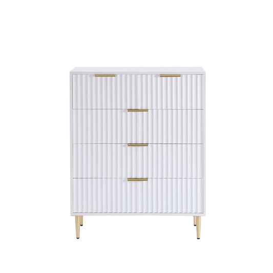 Evie 5 Drawer Chest - Warm White - DUSK