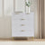 Evie 5 Drawer Chest - Warm White - DUSK