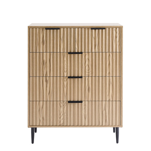 Evie 5 Drawer Chest - Wood Effect - DUSK