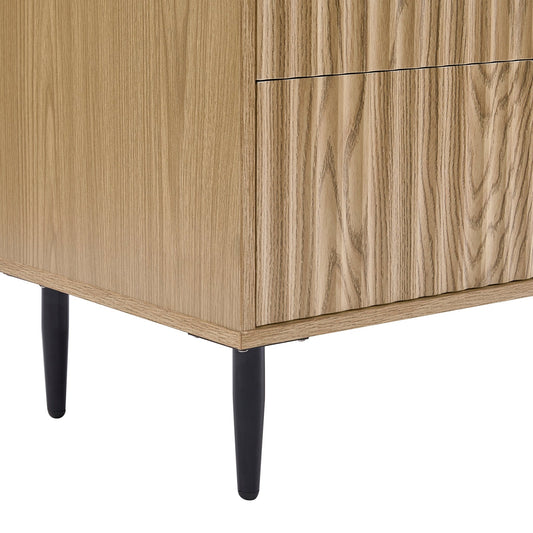 Evie 5 Drawer Chest - Wood Effect - DUSK