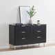 Evie 6 Drawer Chest - Black - DUSK