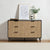 Evie 6 Drawer Chest - Black/Wood Effect - DUSK