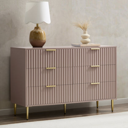 Evie 6 Drawer Chest - Dusty Mauve - DUSK