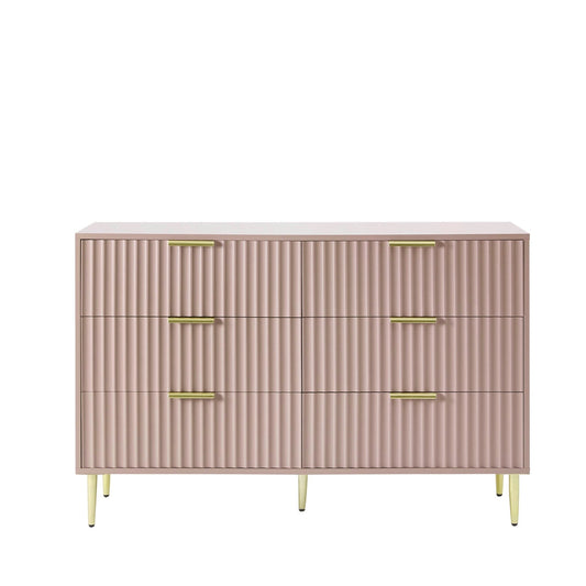 Evie 6 Drawer Chest - Dusty Mauve - DUSK