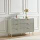 Evie 6 Drawer Chest - Sage Green - DUSK