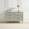 Evie 6 Drawer Chest - Sage Green - DUSK