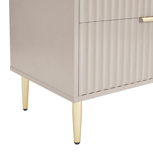 Evie 6 Drawer Chest - Taupe - DUSK