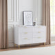 Evie 6 Drawer Chest - Warm White - DUSK