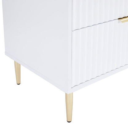 Evie 6 Drawer Chest - Warm White - DUSK