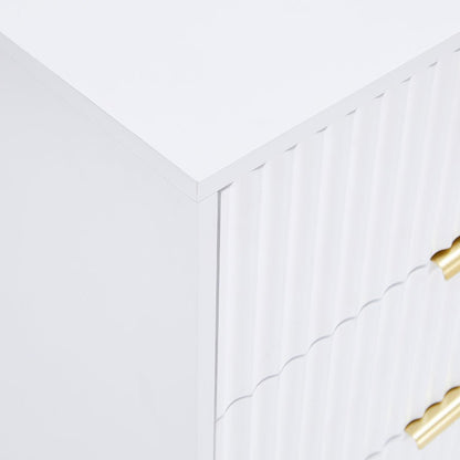 Evie 6 Drawer Chest - Warm White - DUSK