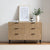 Evie 6 Drawer Chest - Wood Effect - DUSK