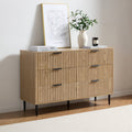 Evie 6 Drawer Chest - Wood Effect - DUSK