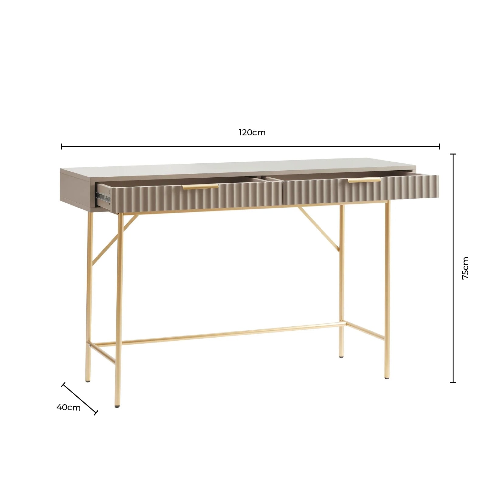 Evie Desk - Grey - DUSK
