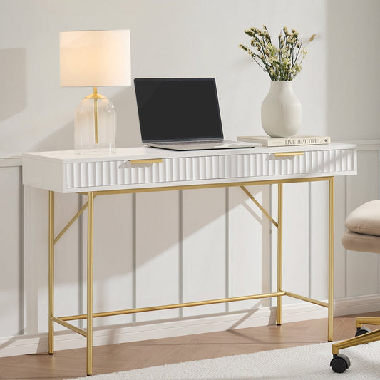 Evie Desk - Warm White - DUSK