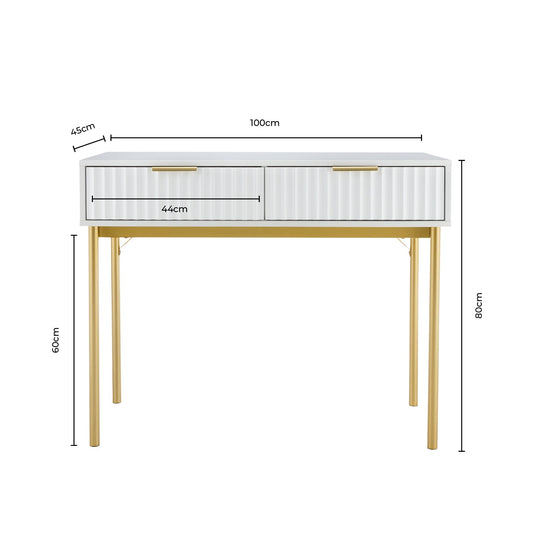 Evie Dressing Table - Sage - DUSK