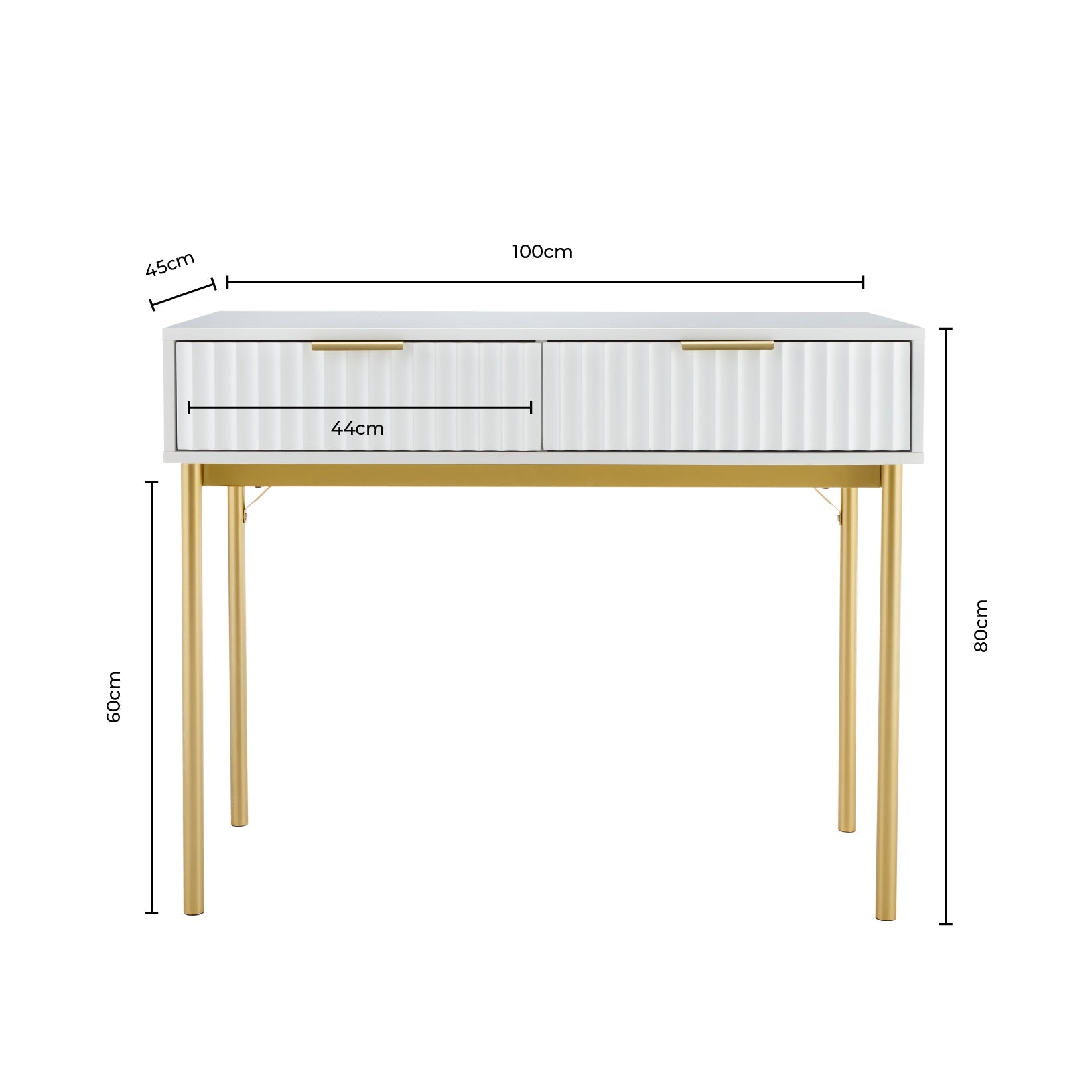 Evie Dressing Table - White - DUSK