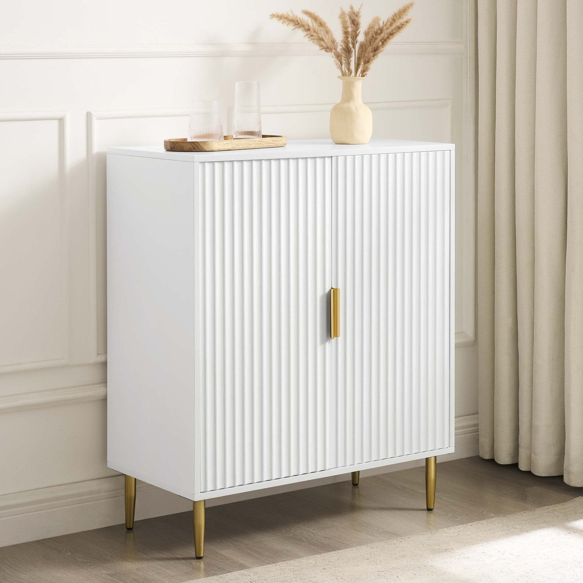 Evie Drinks Cabinet - Warm White - DUSK