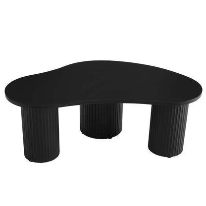 Evie Irregular Coffee Table - Black - DUSK