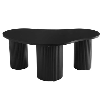 Evie Irregular Coffee Table - Black - DUSK