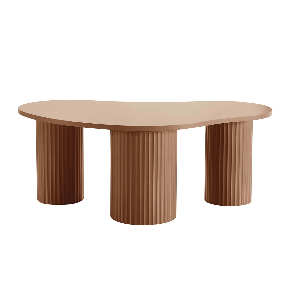 Evie Irregular Coffee Table - Caramel - DUSK