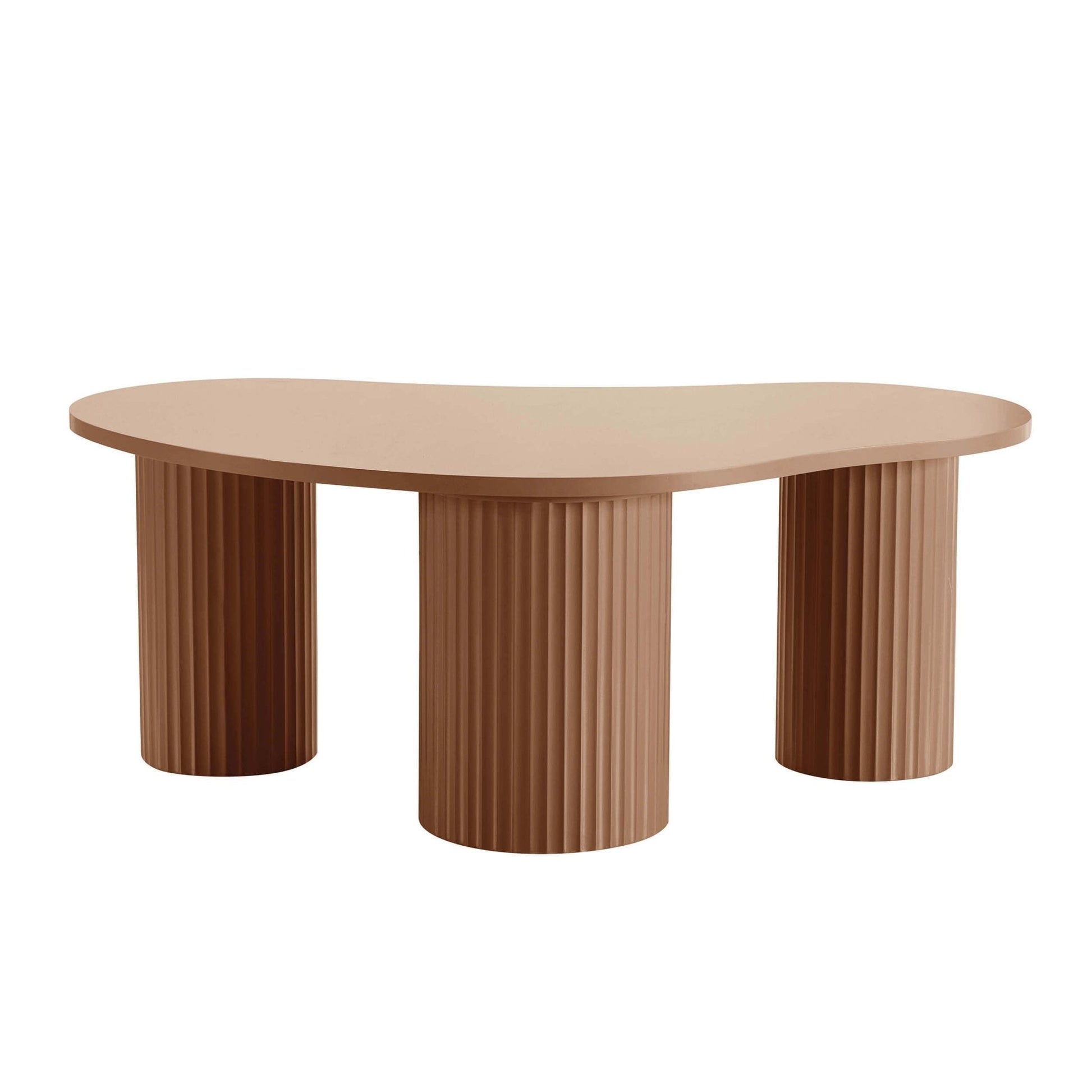 Evie Irregular Coffee Table - Caramel - DUSK