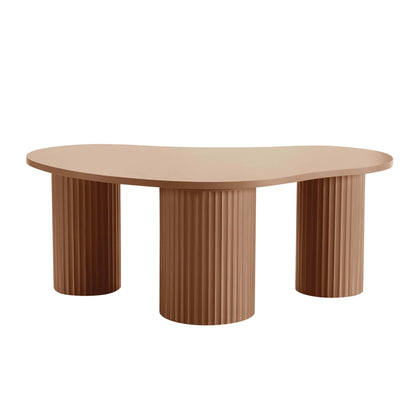 Evie Irregular Coffee Table - Caramel - DUSK