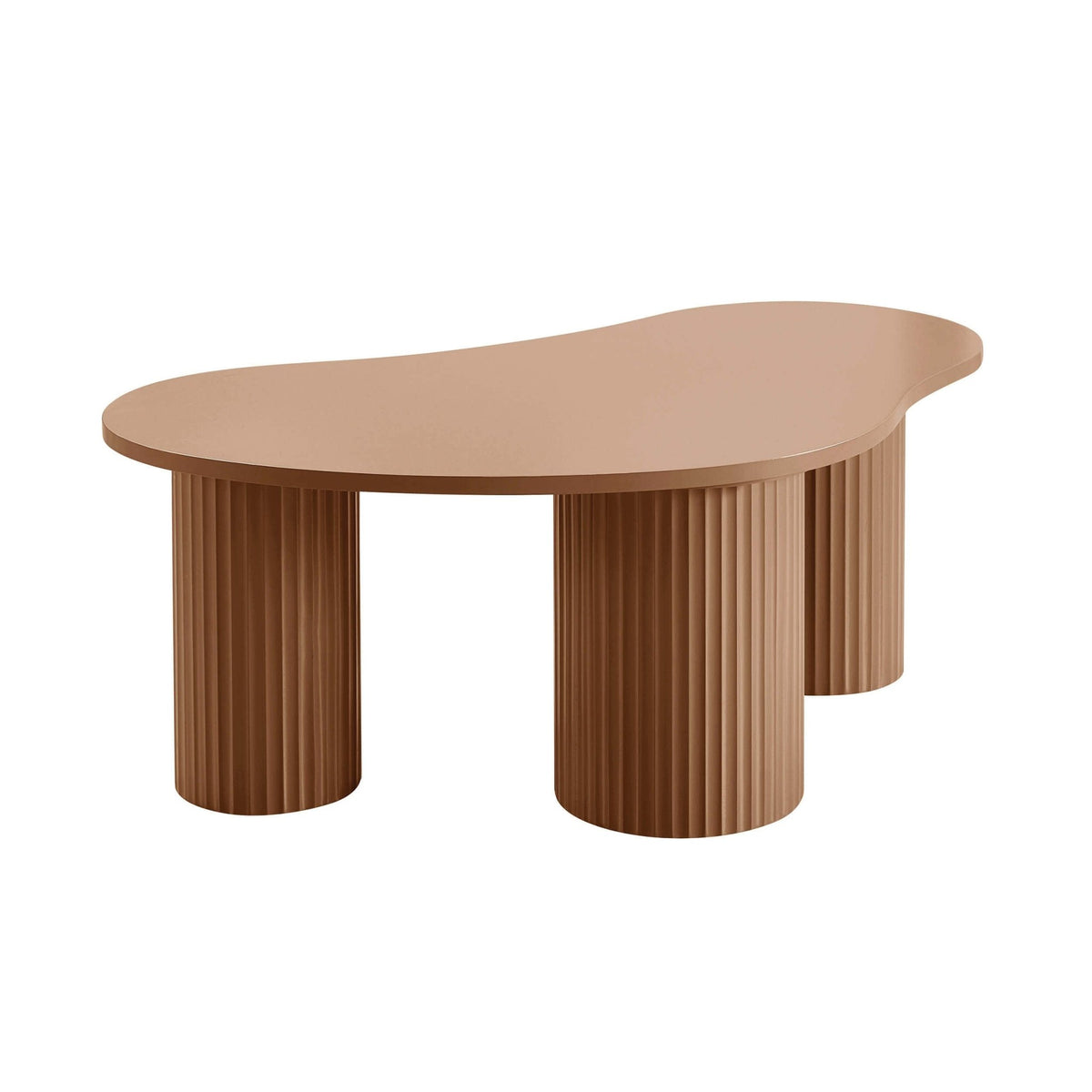 Evie Irregular Coffee Table - Caramel - DUSK