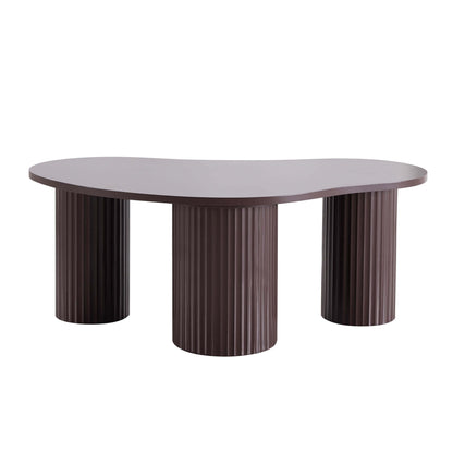 Evie Irregular Coffee Table - Chocolate - DUSK