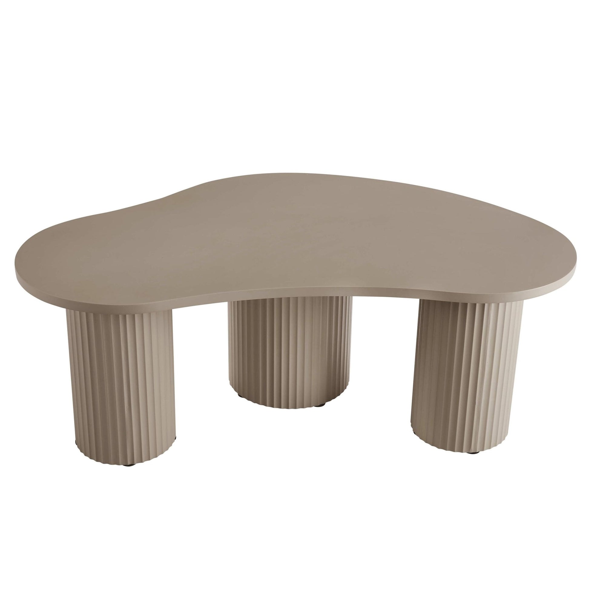 Evie Irregular Coffee Table - Taupe - DUSK