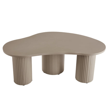 Evie Irregular Coffee Table - Taupe - DUSK