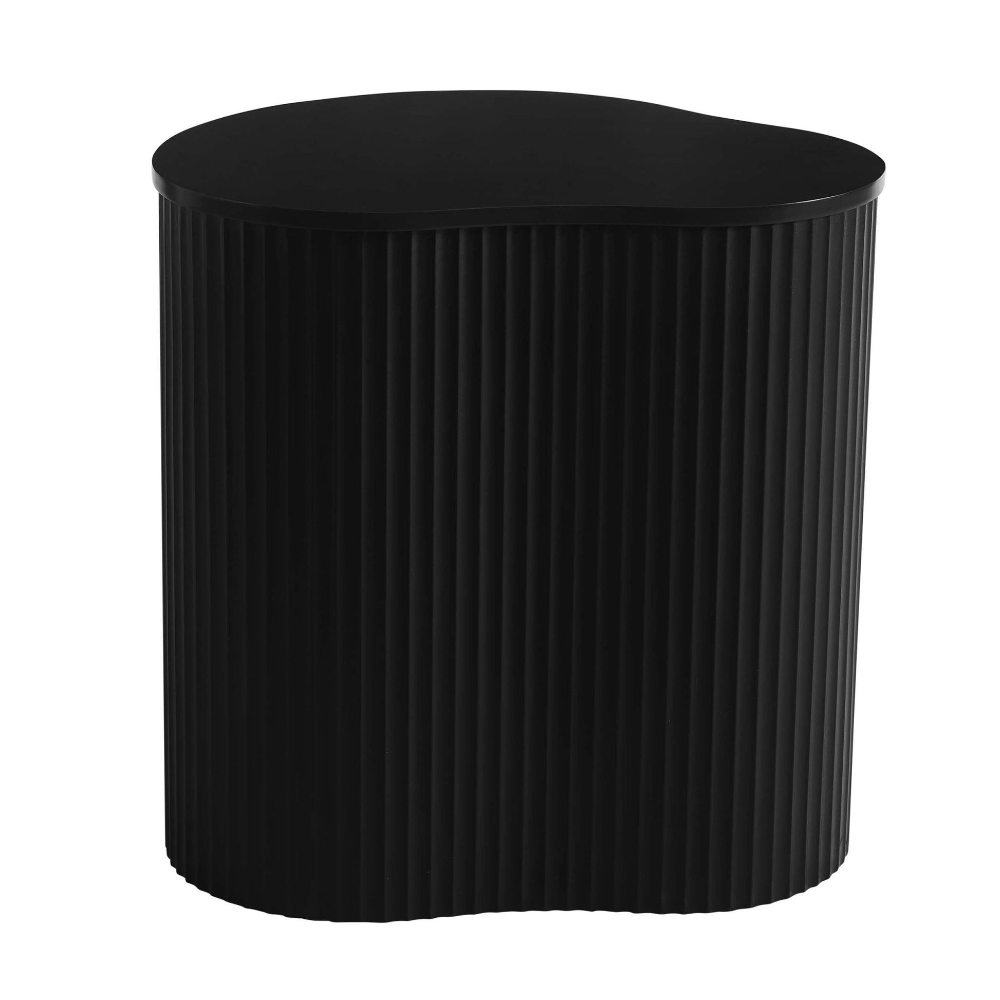 Evie Irregular Side Table - Black - DUSK
