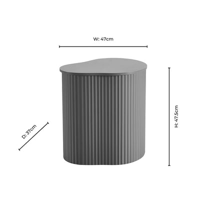 Evie Irregular Side Table - Caramel - DUSK