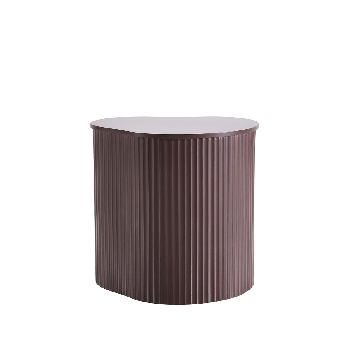 Evie Irregular Side Table - Chocolate - DUSK