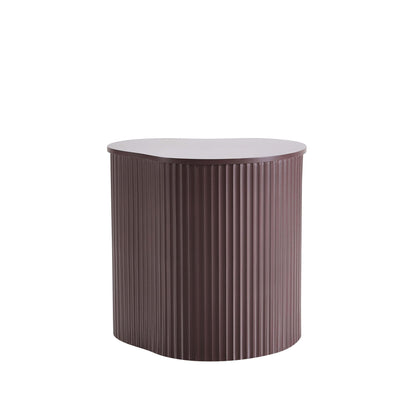 Evie Irregular Side Table - Chocolate - DUSK