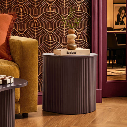 Evie Irregular Side Table - Chocolate - DUSK