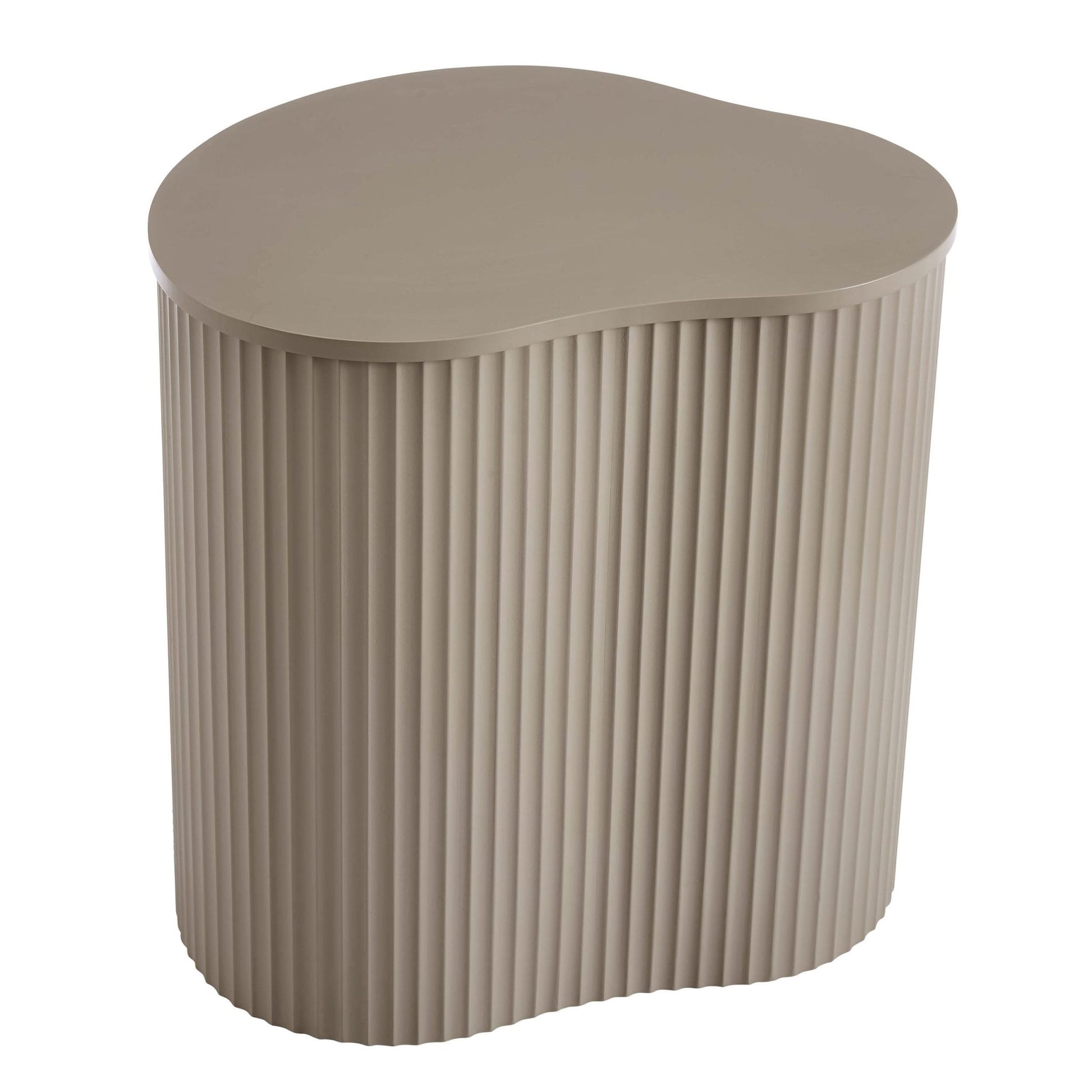 Evie Irregular Side Table - Taupe - DUSK