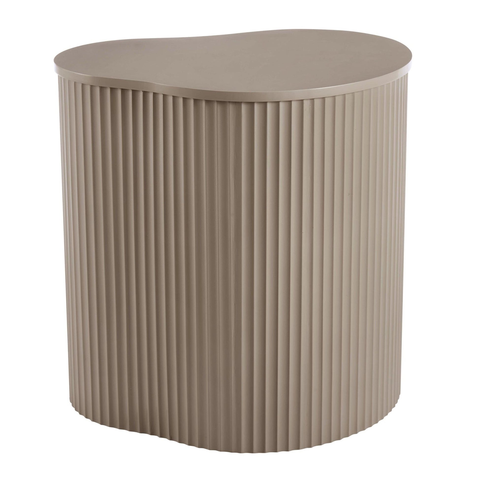 Evie Irregular Side Table - Taupe - DUSK
