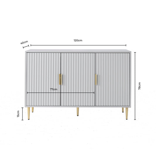 Evie Large Sideboard - Taupe - DUSK