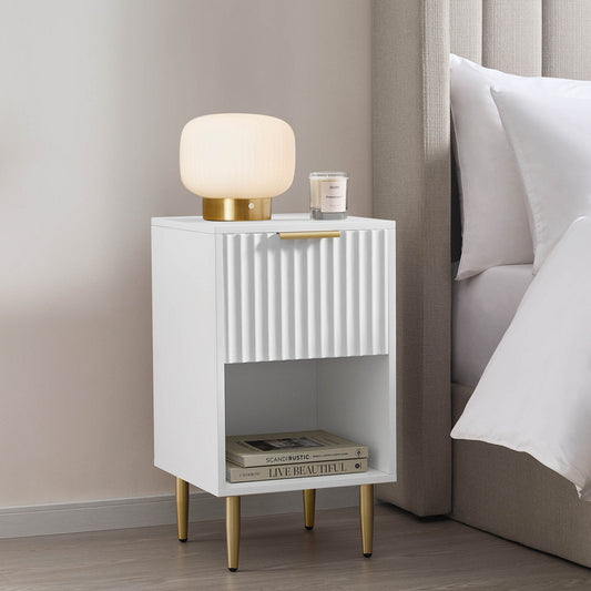 Evie Nightstand - Warm White - DUSK