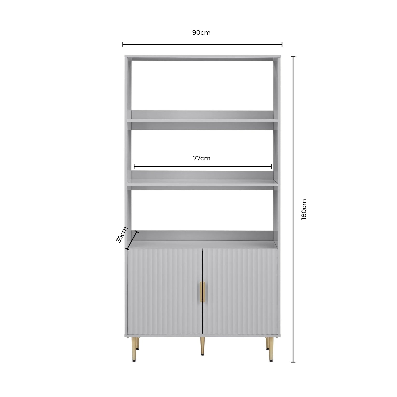 Evie Shelving Unit - Taupe - DUSK