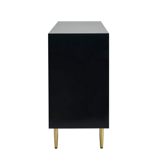 Evie Sideboard with Drawers - Black - DUSK